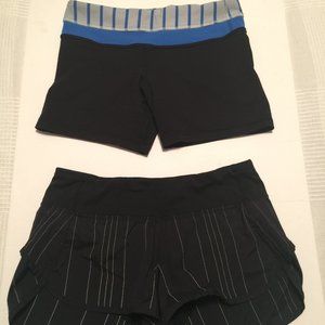 LULULEMON SHORT BUNDLE-2 PAIRS!